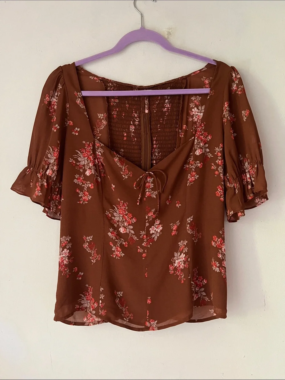 Reformation brown floral
